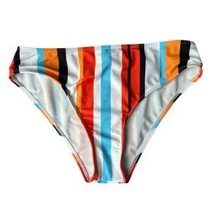 SHEIN Multicolor Striped Bikini Bottoms Size 150 Cheeky Swim